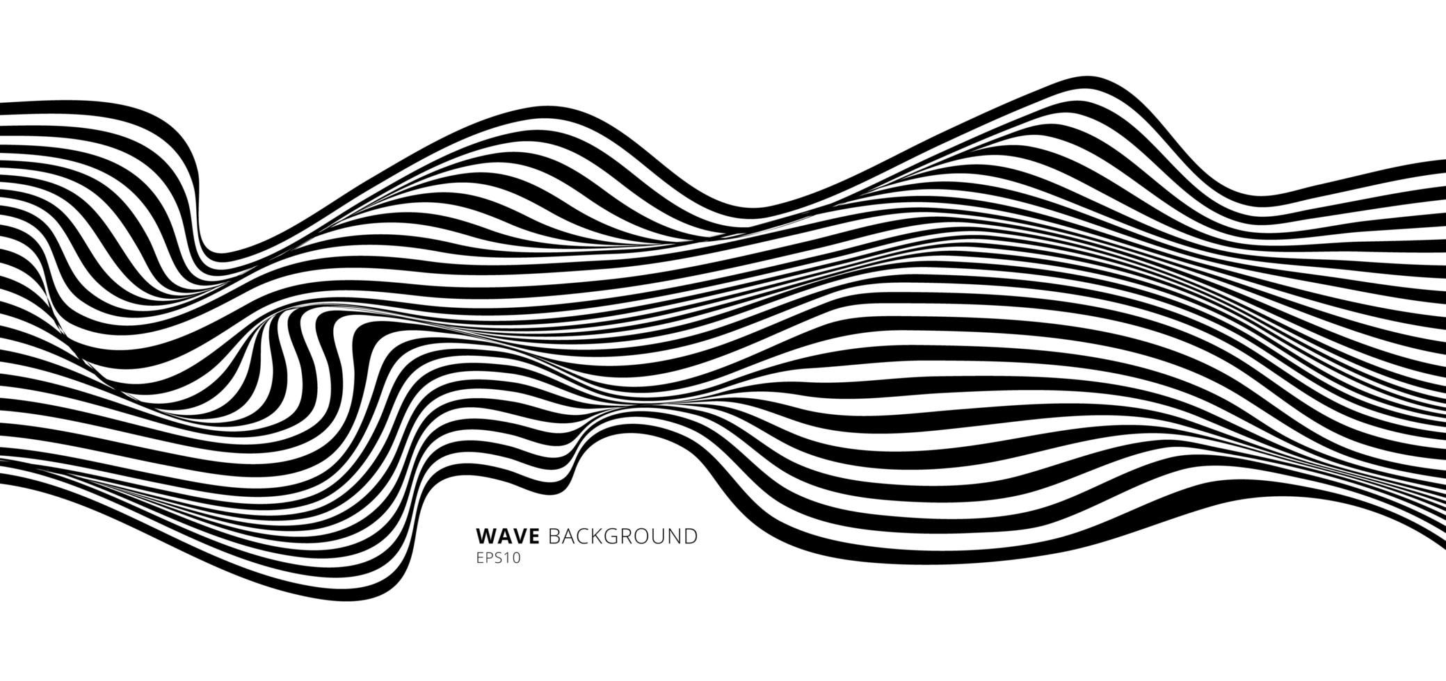 Abstract stripes black and white optical art 1736012 Vector Art at Vecteezy