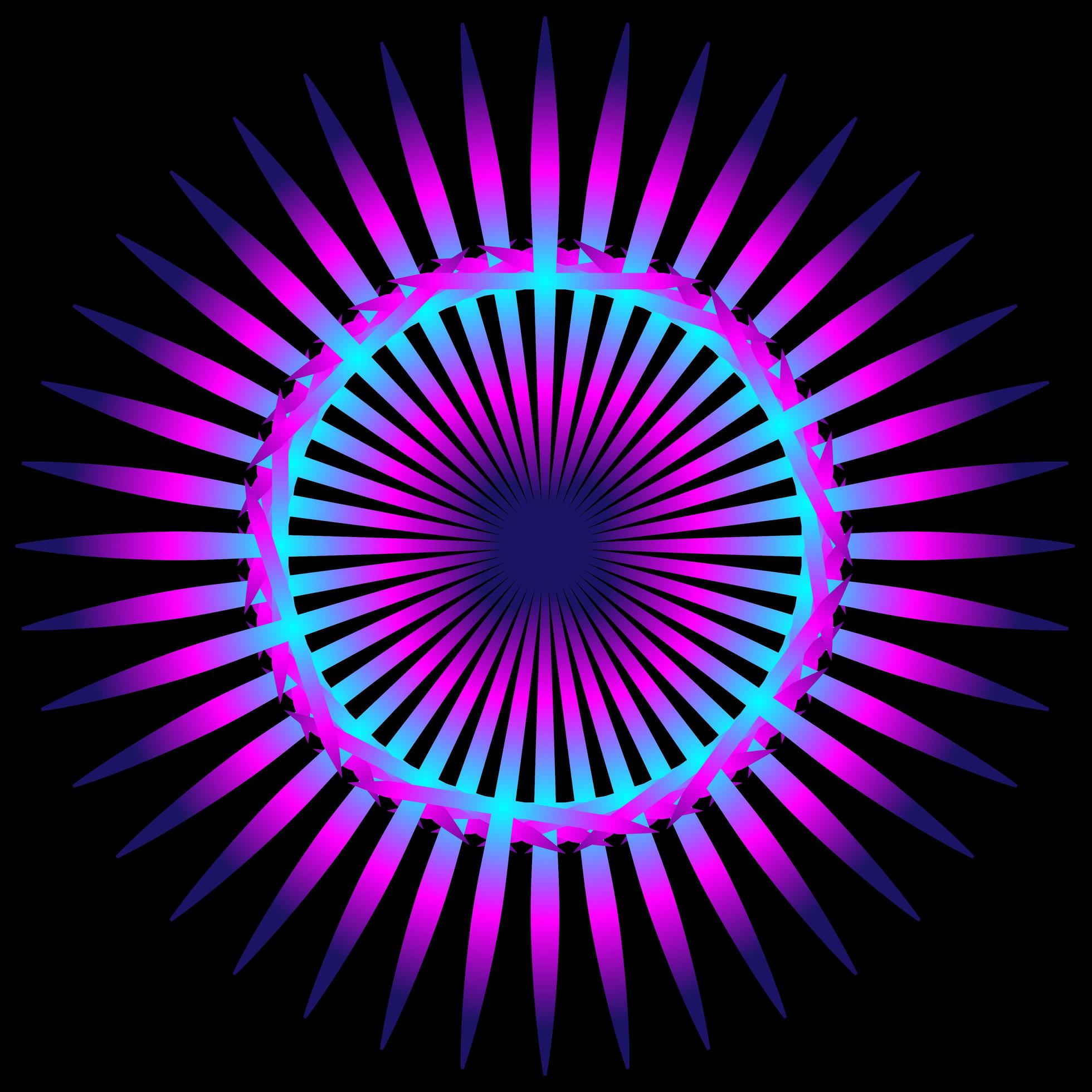 Abstract purple colorful spirograph on black background 1736033 Vector ...