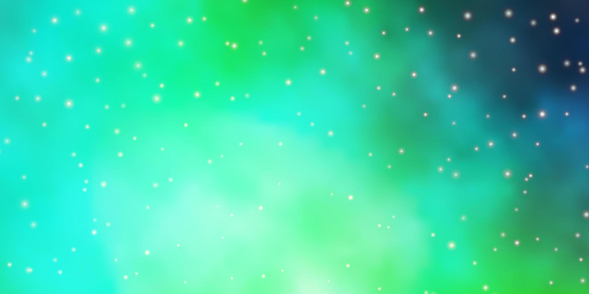 Light Green background with colorful stars. vector