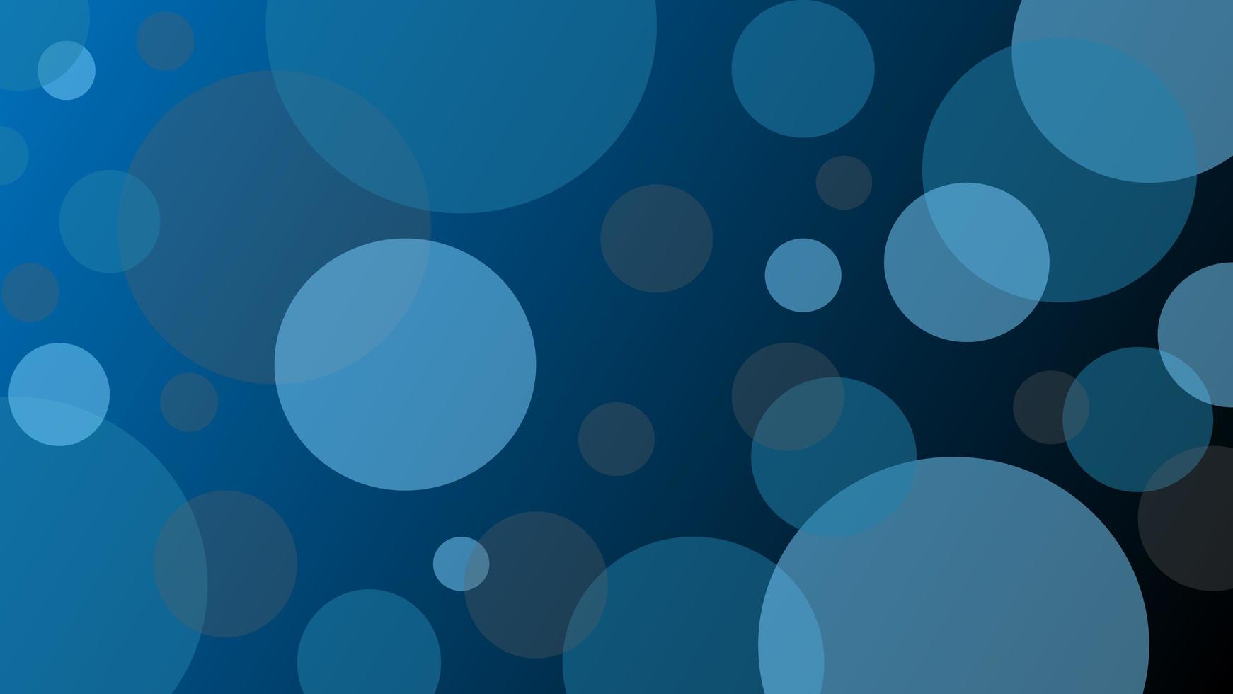 Dark blue circle bubble abstract background vector