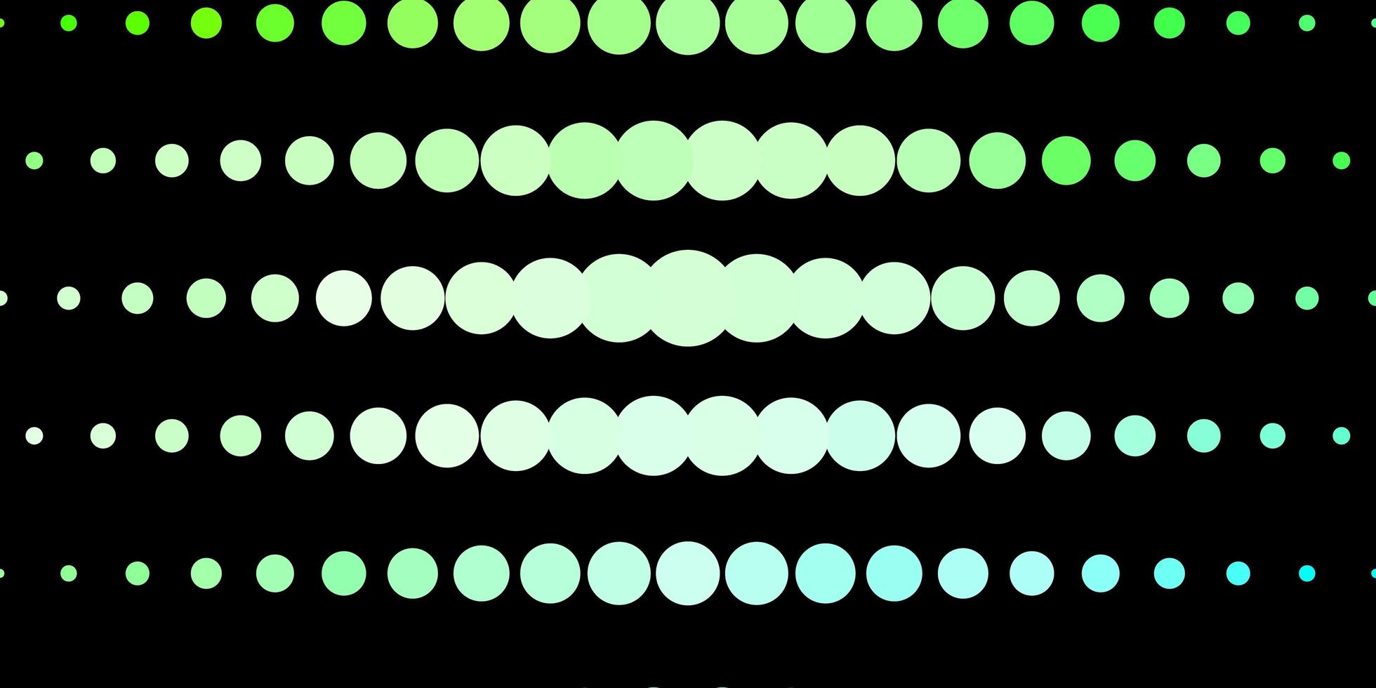 Dark Green template with circles. vector