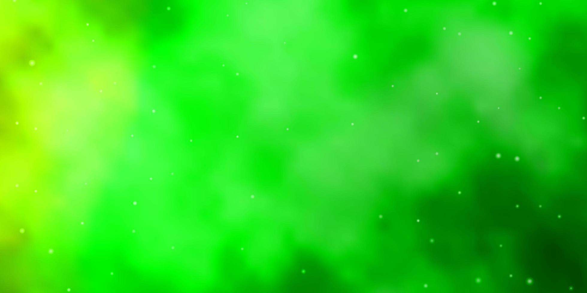 fondo verde claro con estrellas de colores. vector