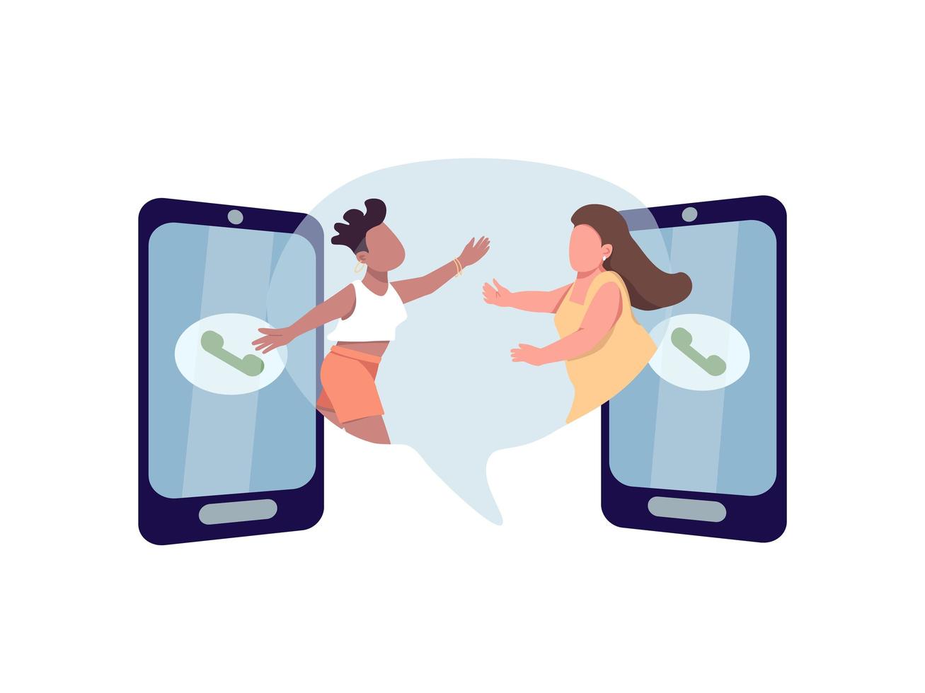 Stay in touch vector