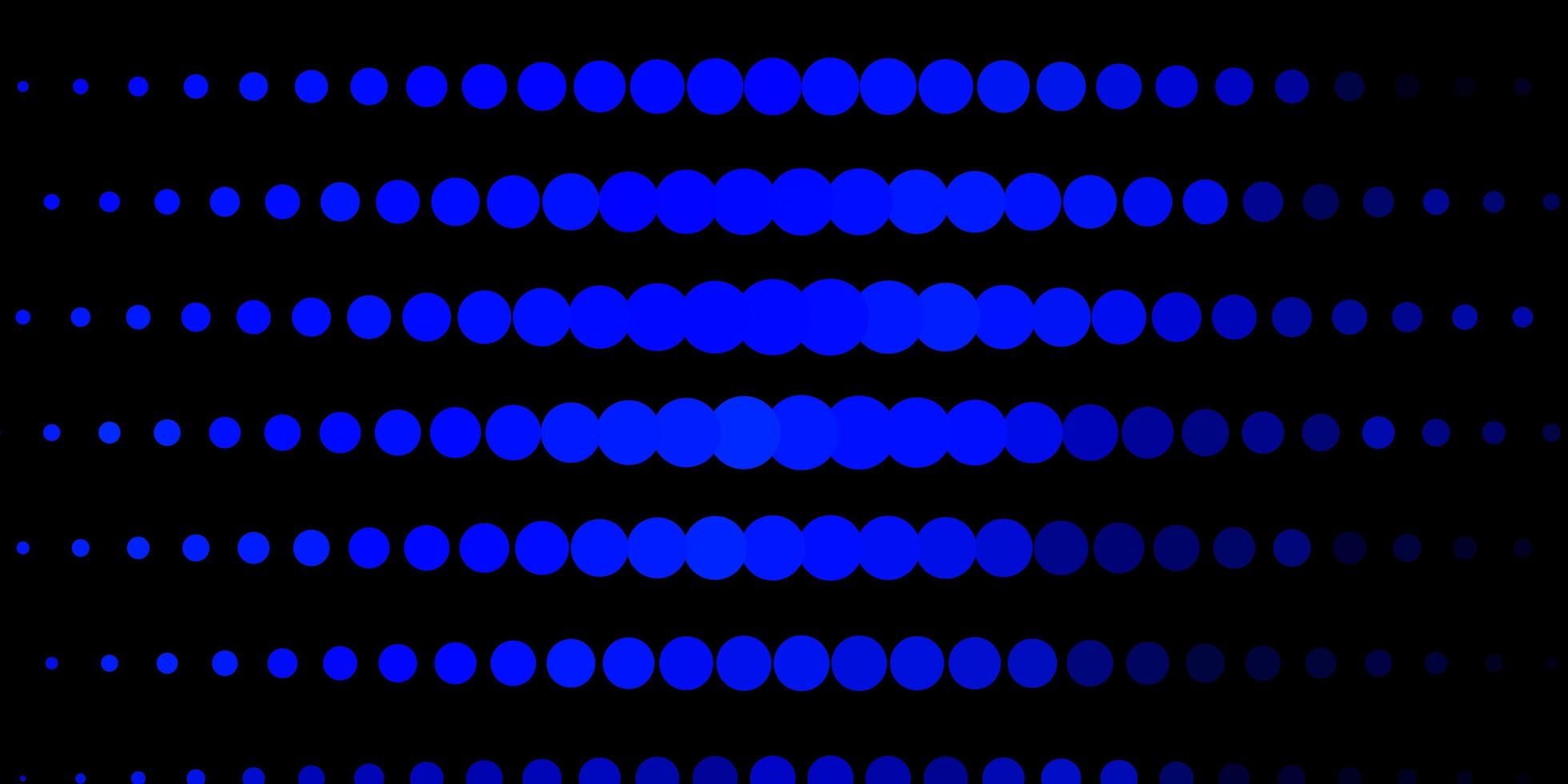 Dark blue pattern with spheres. vector