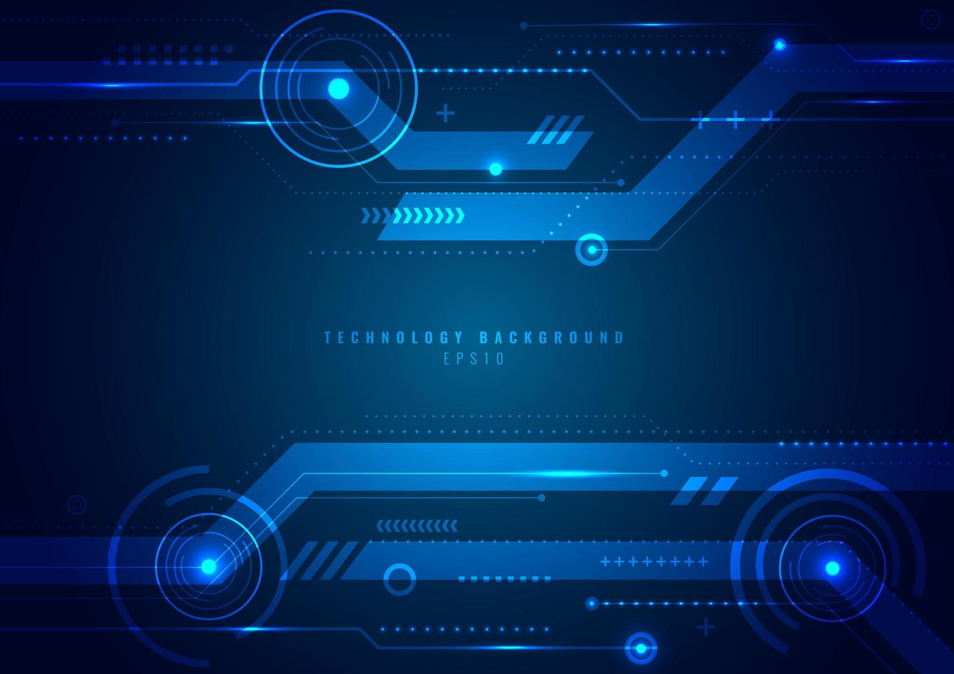 tecnología de plantilla abstracta concepto de círculo geométrico futurista vector