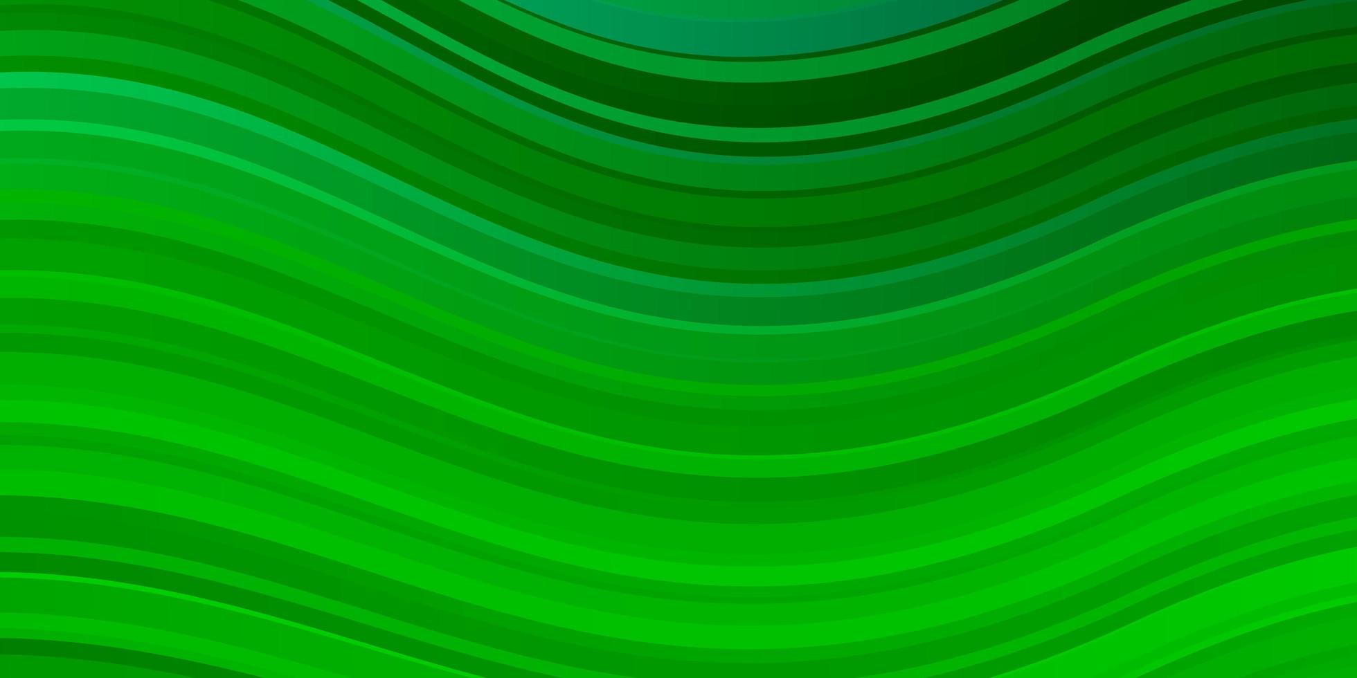 Light Green background with curved lines. vector