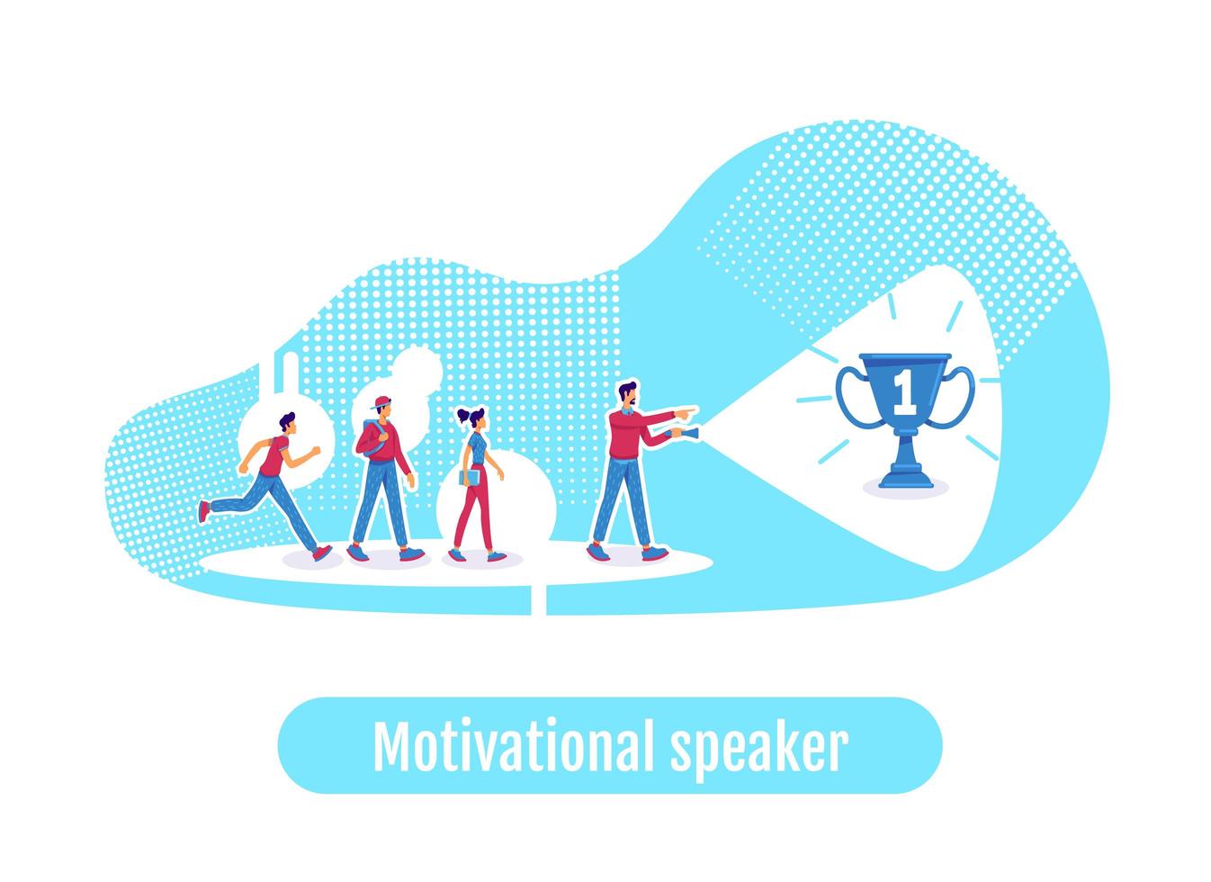 Leadership Motivational Speaker vector