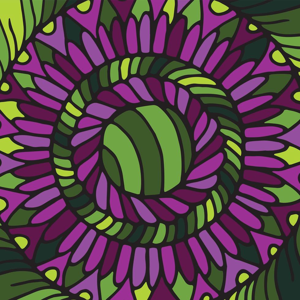 Zentangle mandala tile. vector