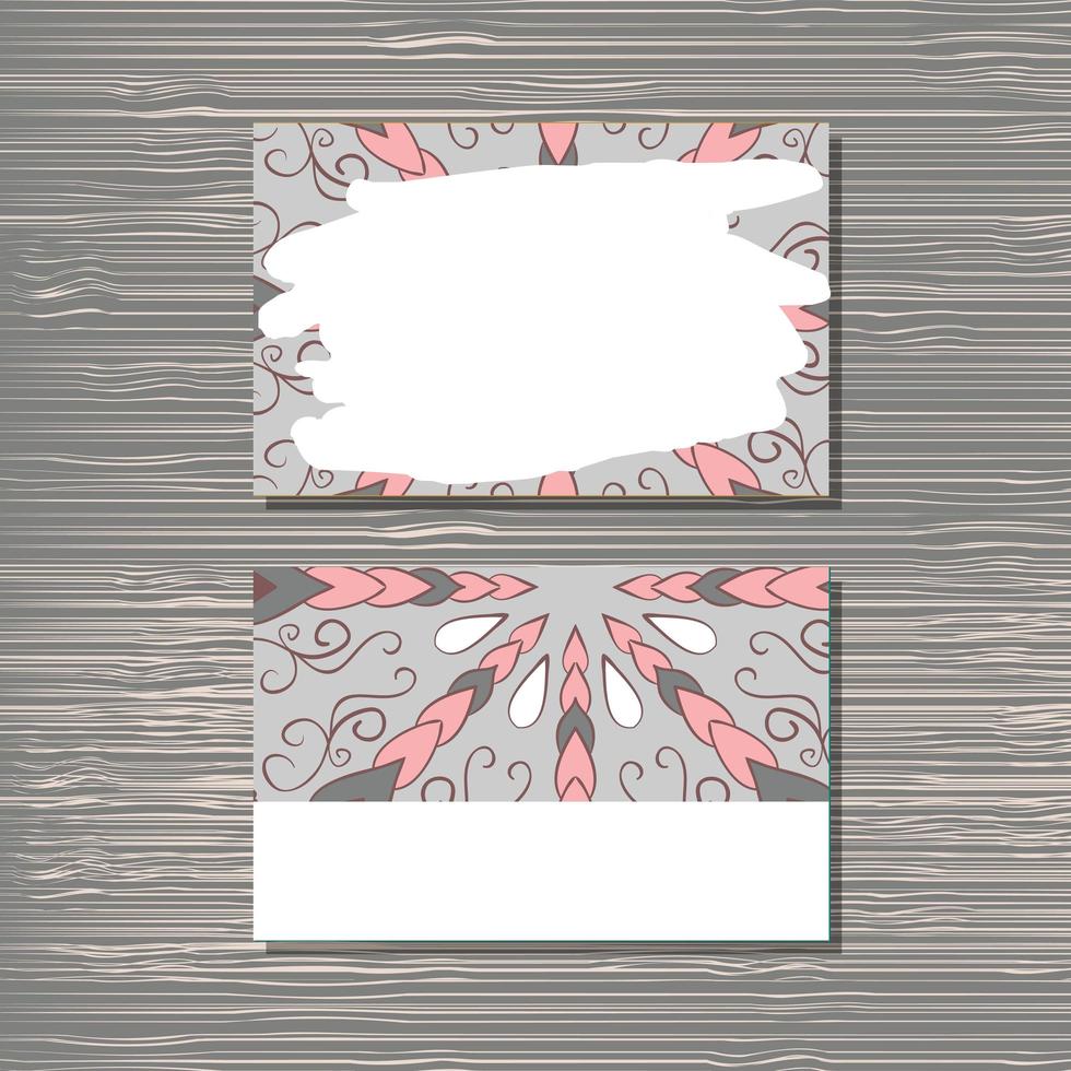 Visit card template. vector