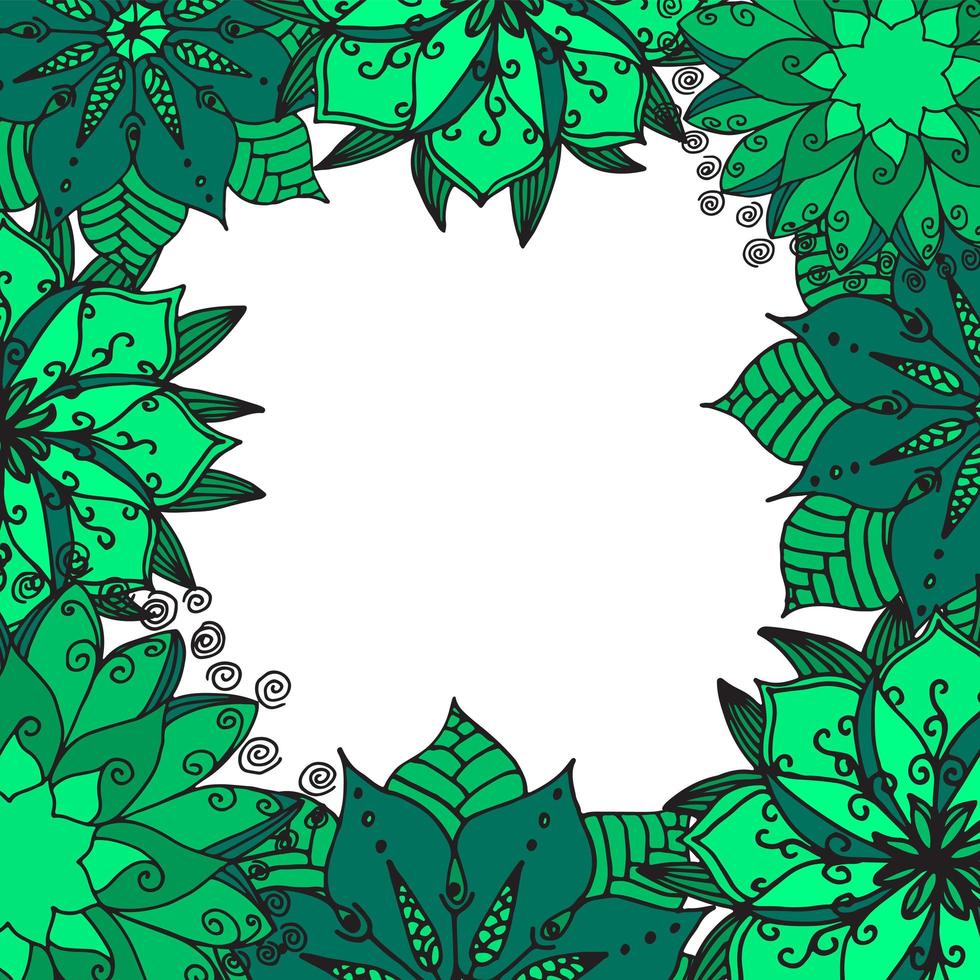 Flower mandala background. vector