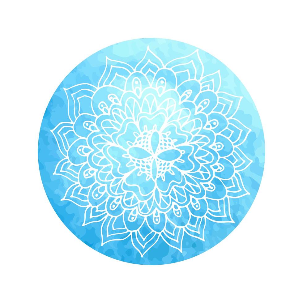 mandala de flores indias. vector