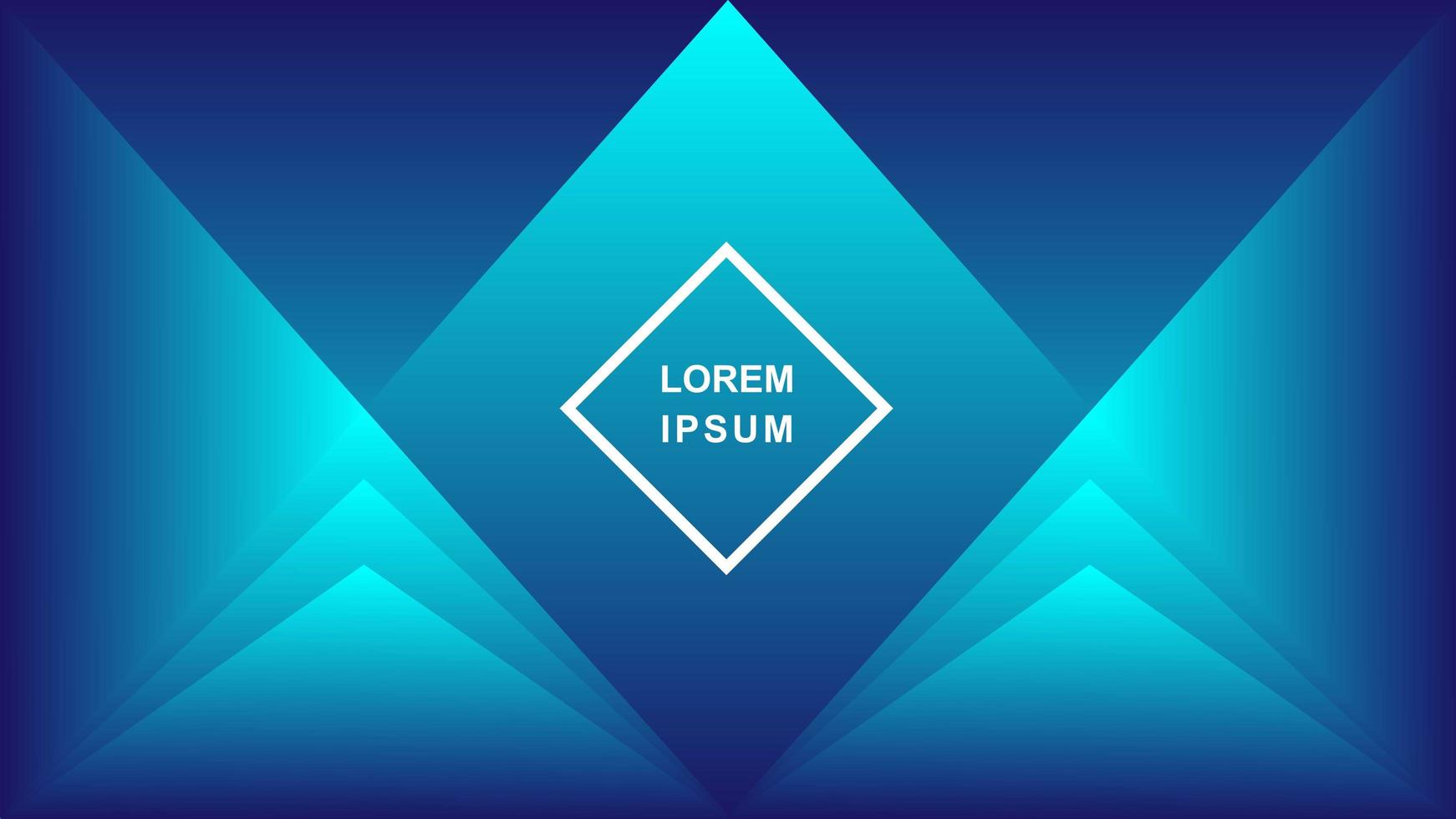 Modern geometric abstract background in blue color vector