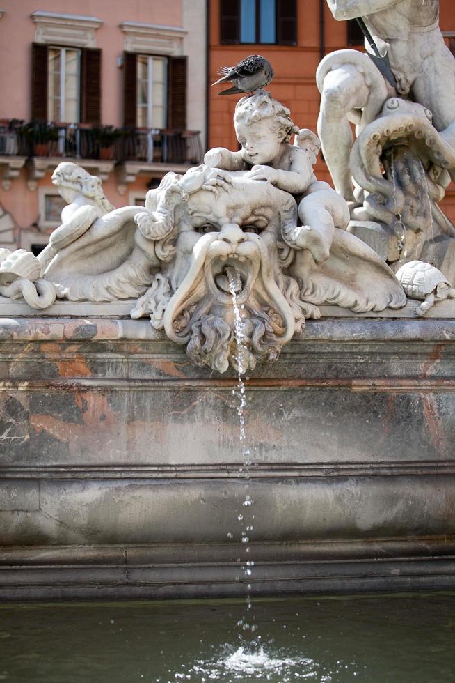 Classic Baroque statue, Roma, Italy photo