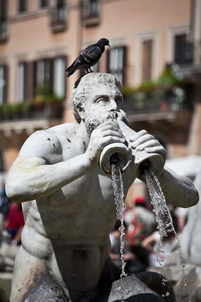 Estatua barroca clásica, Roma, Italia foto