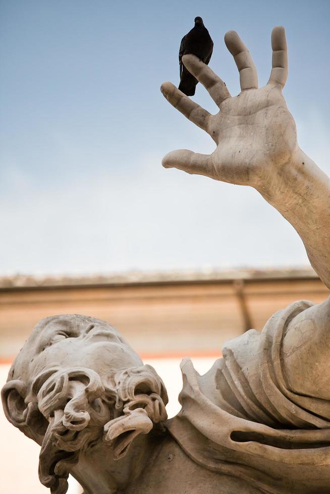 Classic Baroque statue, Roma, Italy photo