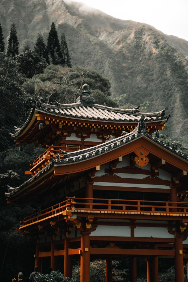 templo byodo-in en oahu, hawai foto