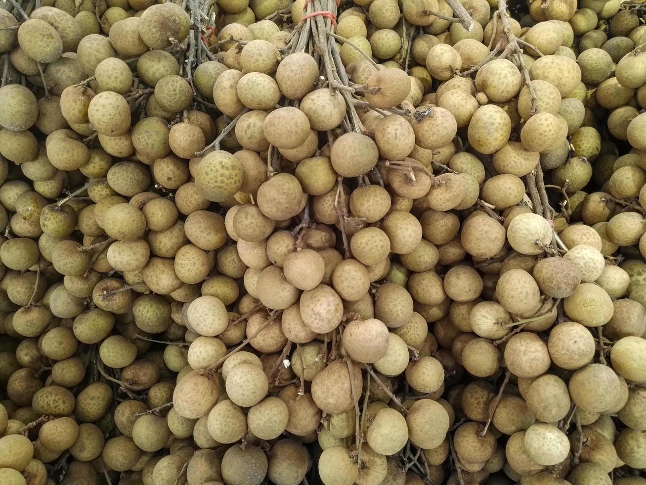 Group of tropical longan fruit photo