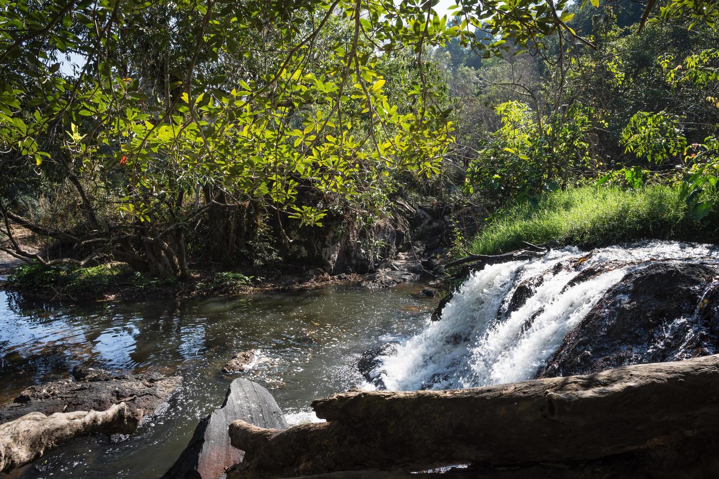 arroyo en la cascada de pha kluai mai foto