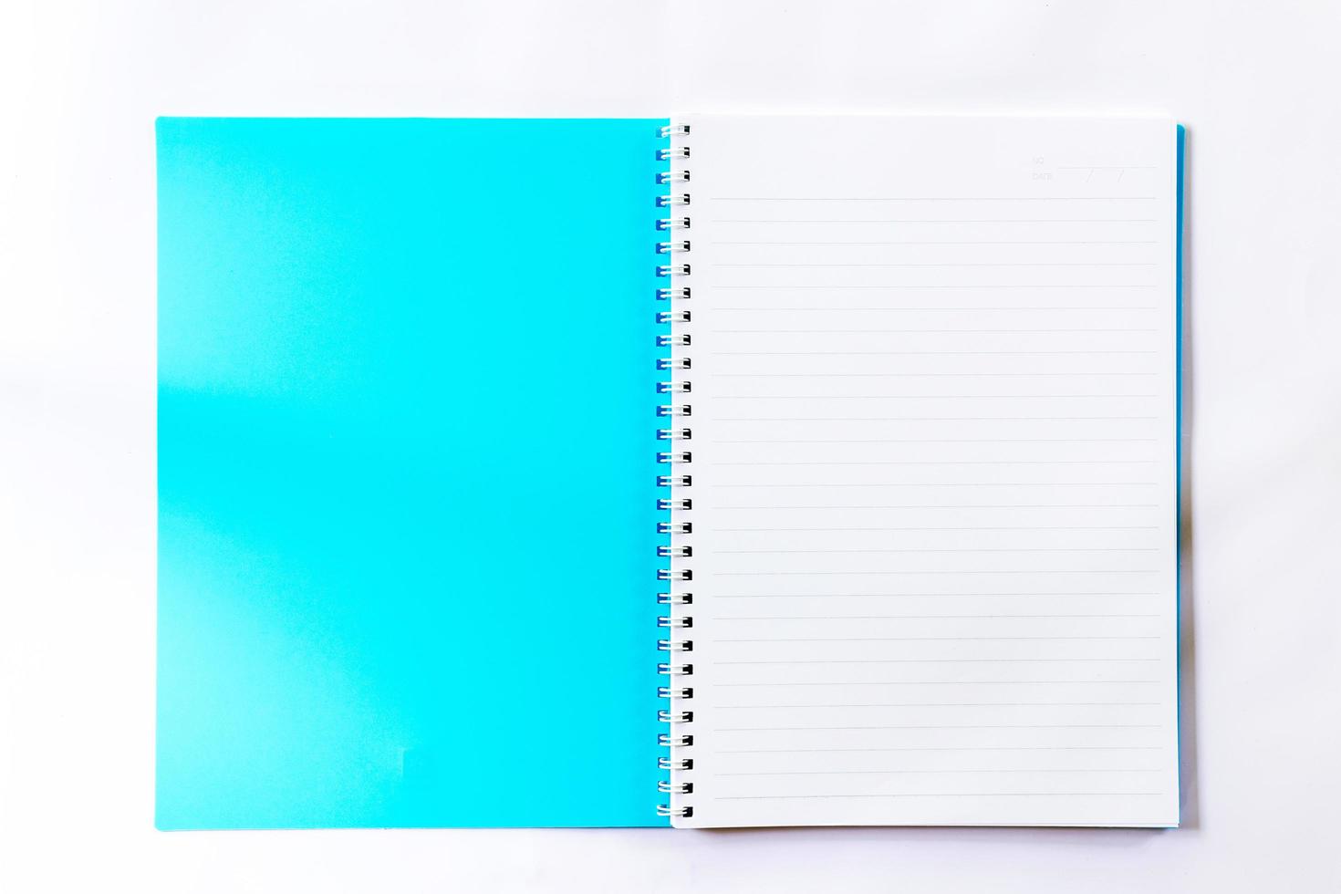 Colorful blue notebook photo