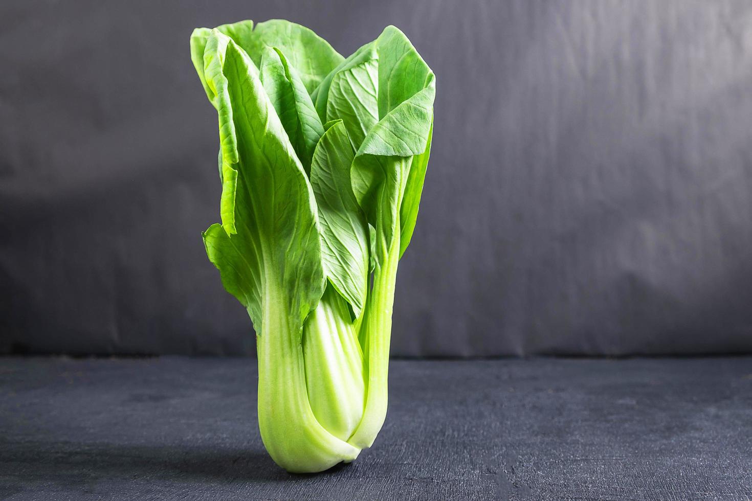 Chinese cabbage on black background photo