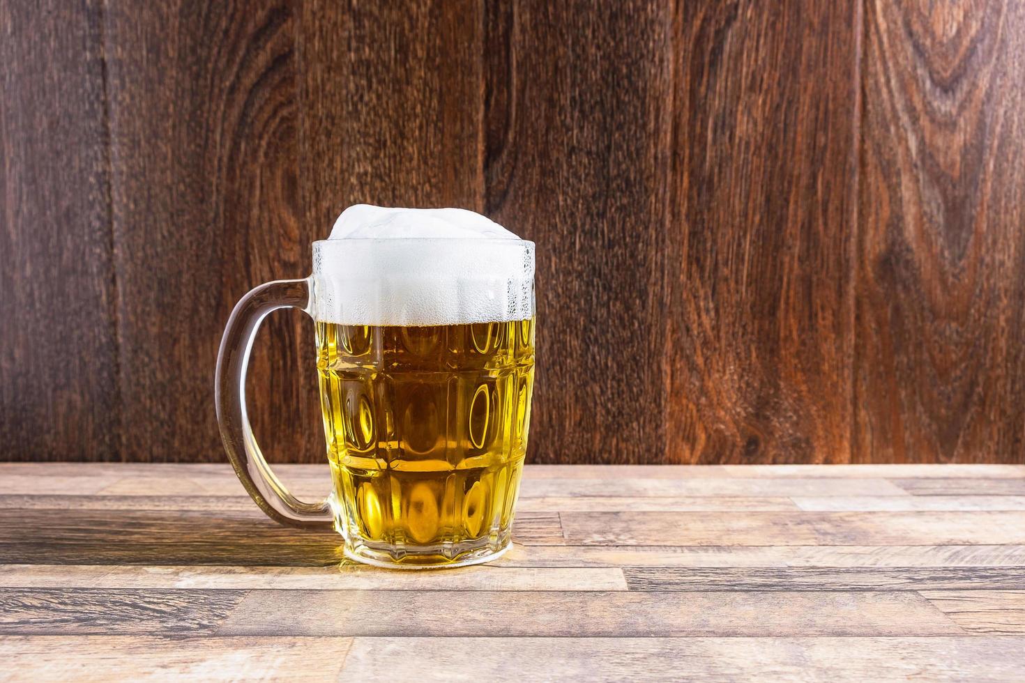 Foamy beer mug photo