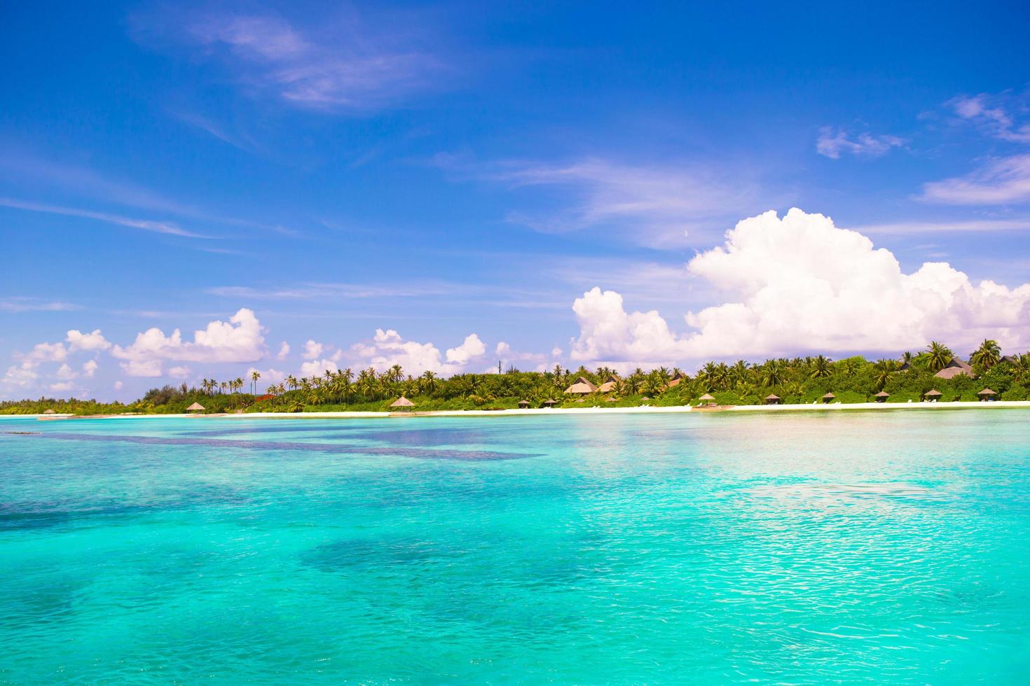 maldivas, asia del sur, 2020 - idílica playa tropical durante el día foto