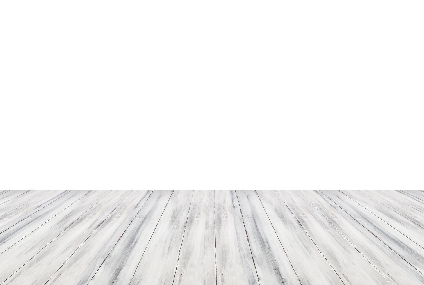 Grey wooden table on white background 1739394 Stock Photo at Vecteezy