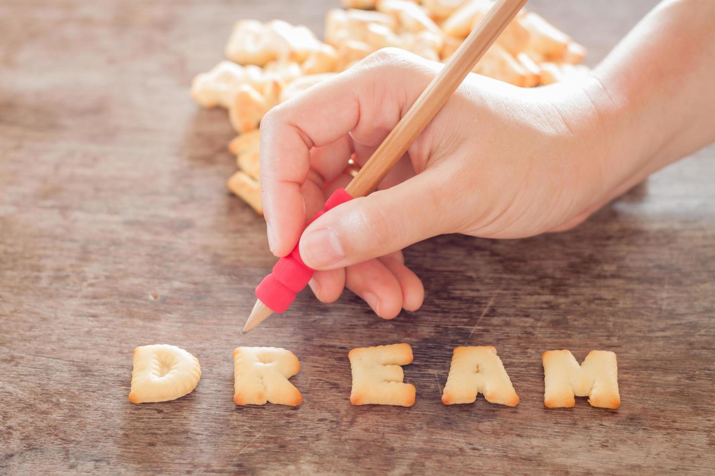 letras de galletas de ensueño foto