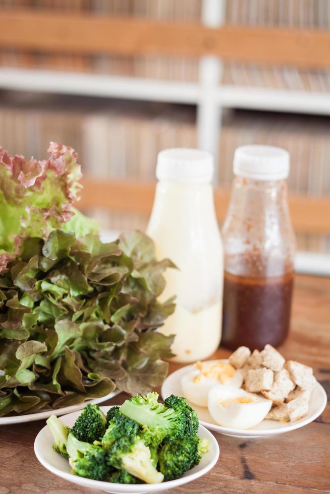 verduras con condimentos foto