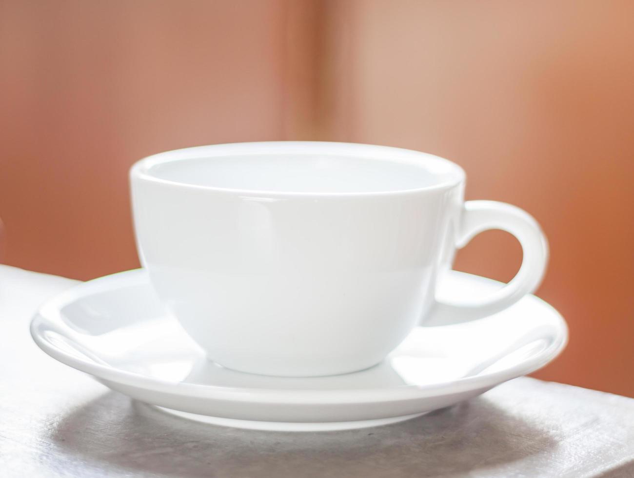 Close-up of a cappuccino cup photo