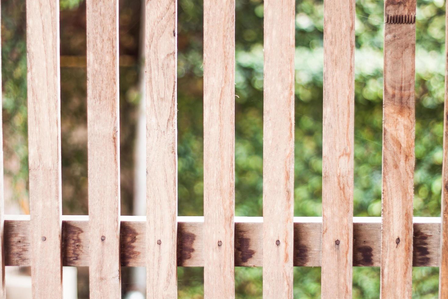 Wooden fence outside photo