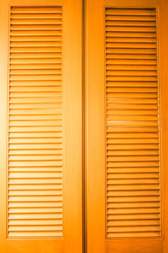 Wooden doors to a closet photo