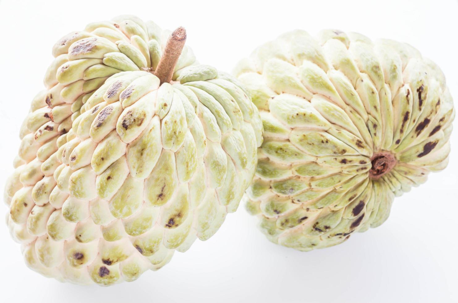 Two custard apple fruits photo