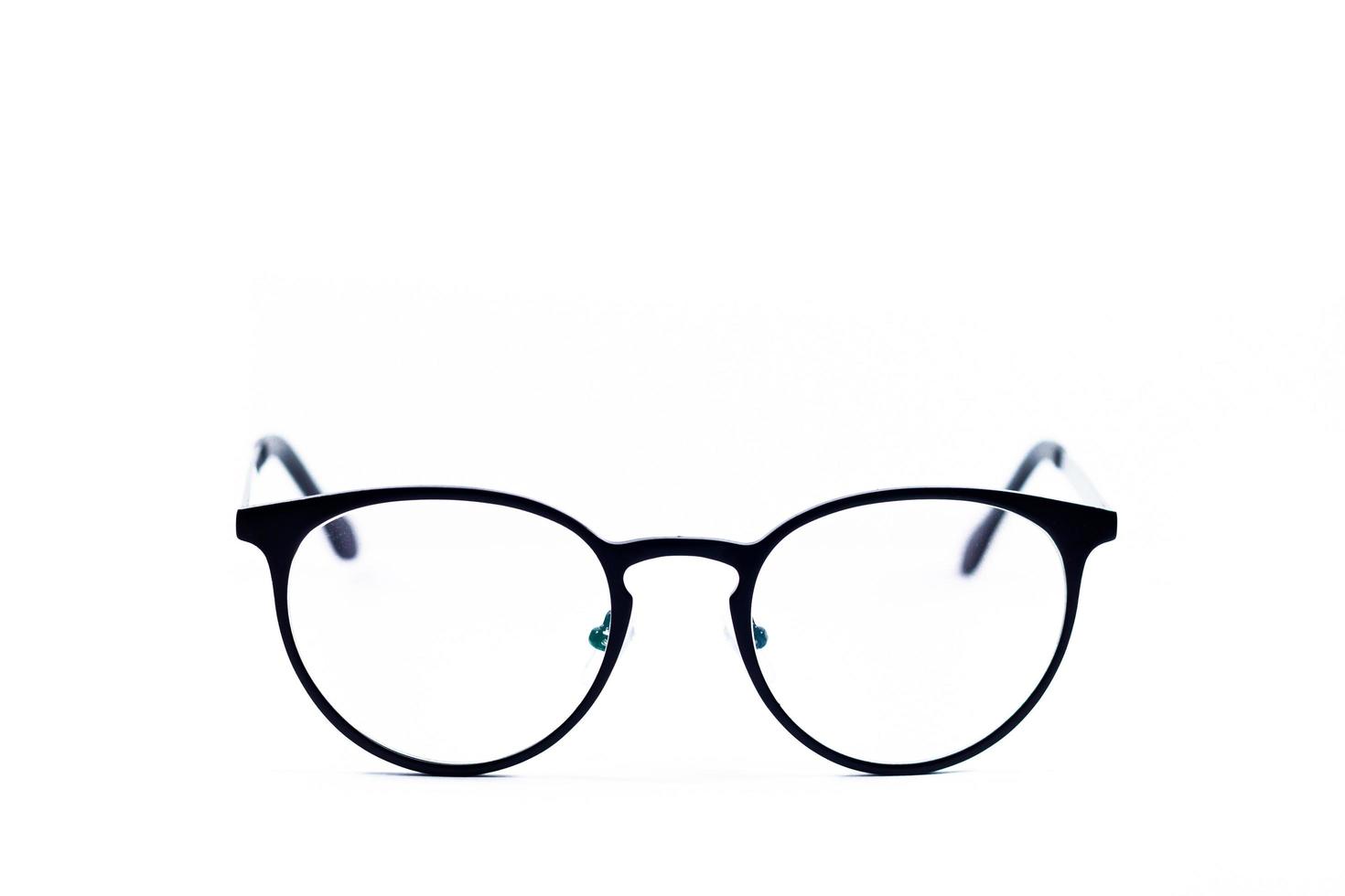 Close-up of glasses on a white background photo