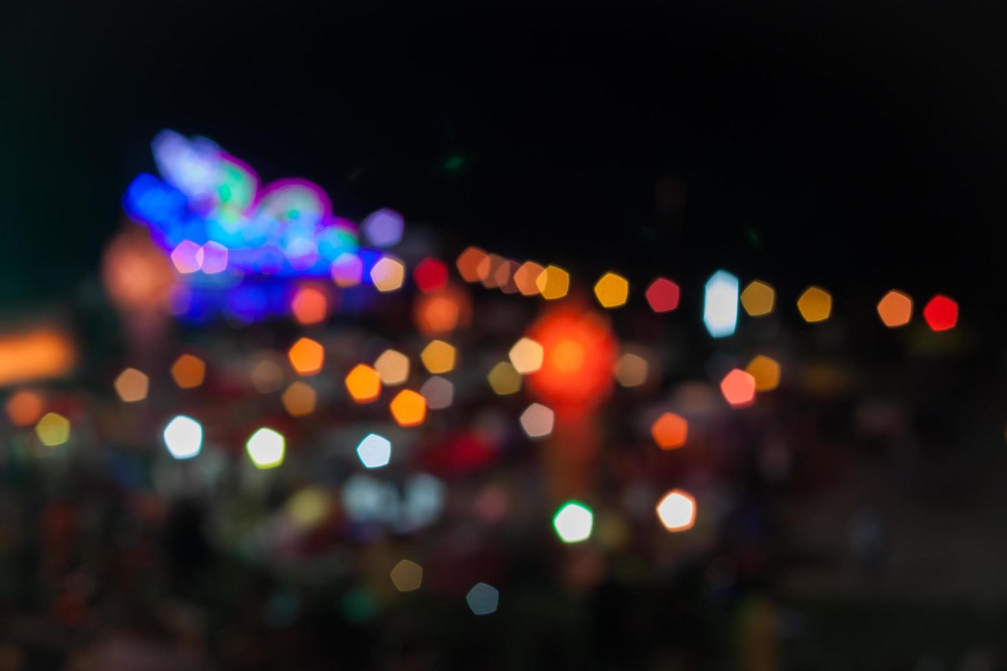 Blurred bokeh lights photo