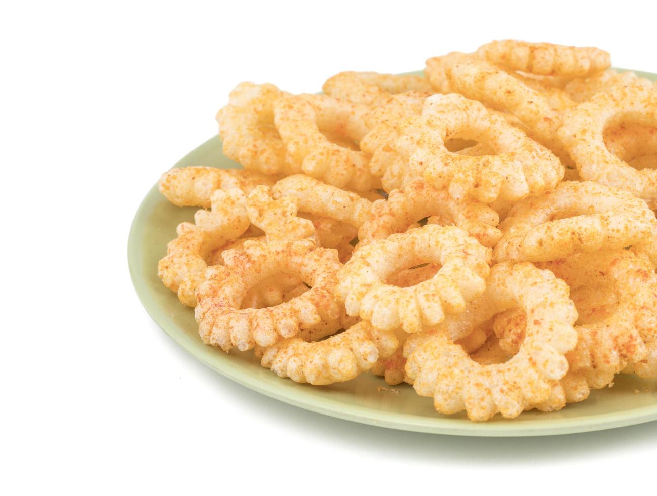 Close-up of round ring snacks photo