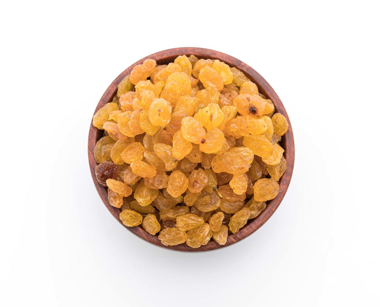 Bowl of raisins or currants photo