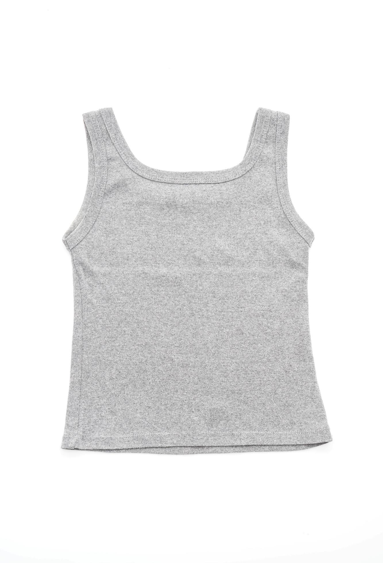 Gray tank top on white background 1741058 Stock Photo at Vecteezy