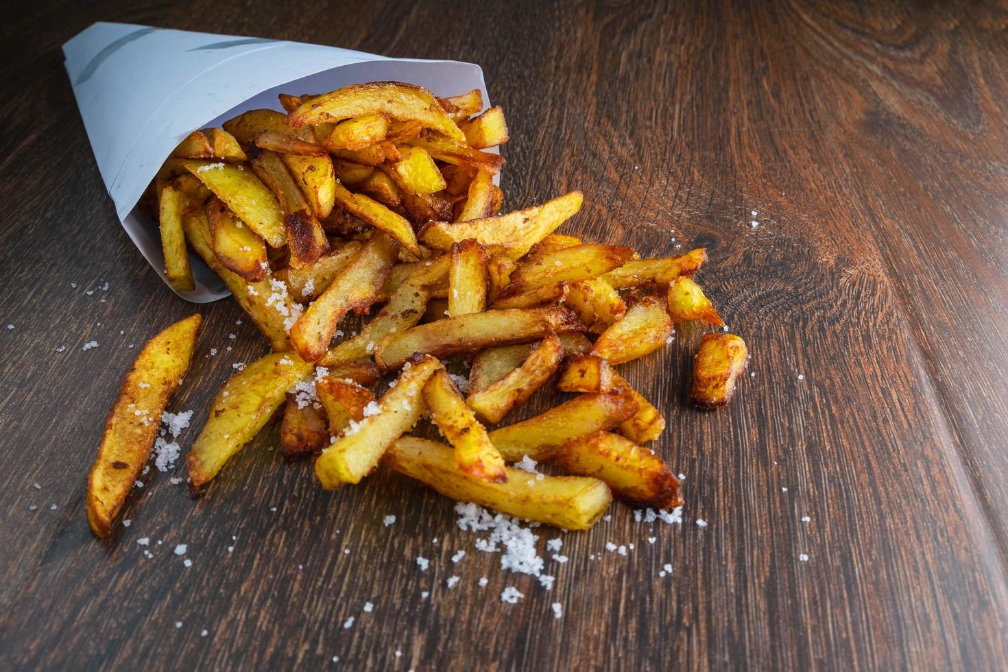 Crispy French fries photo