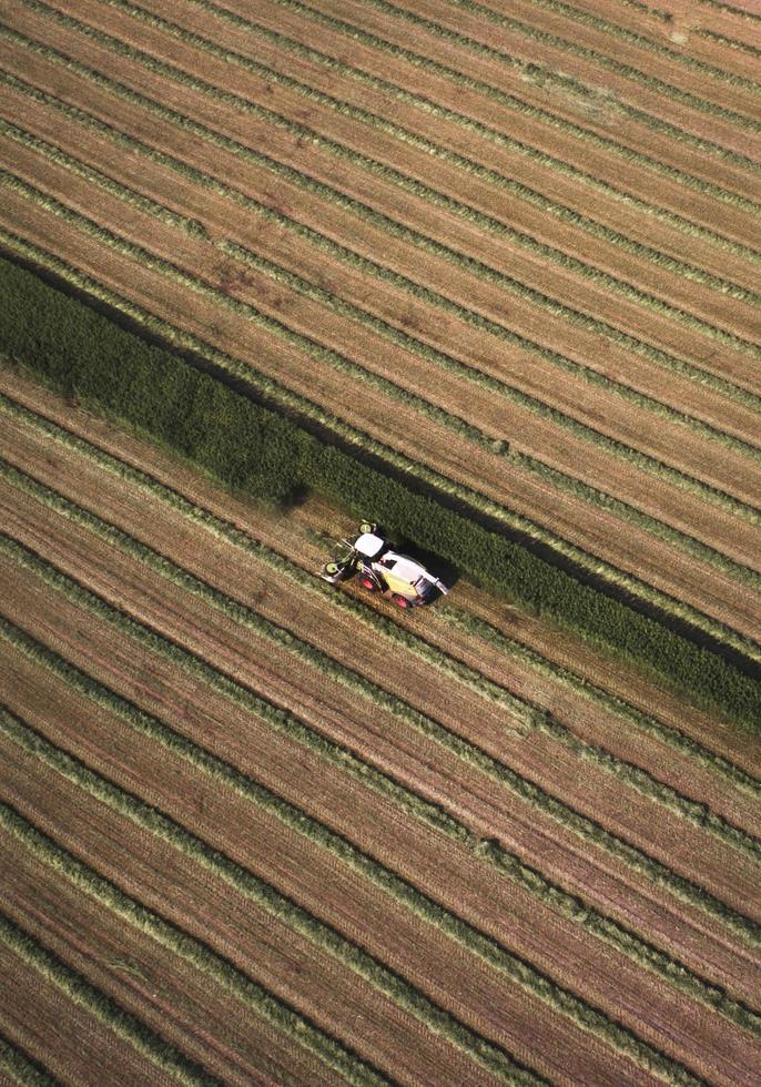 máquina agrícola en el campo foto