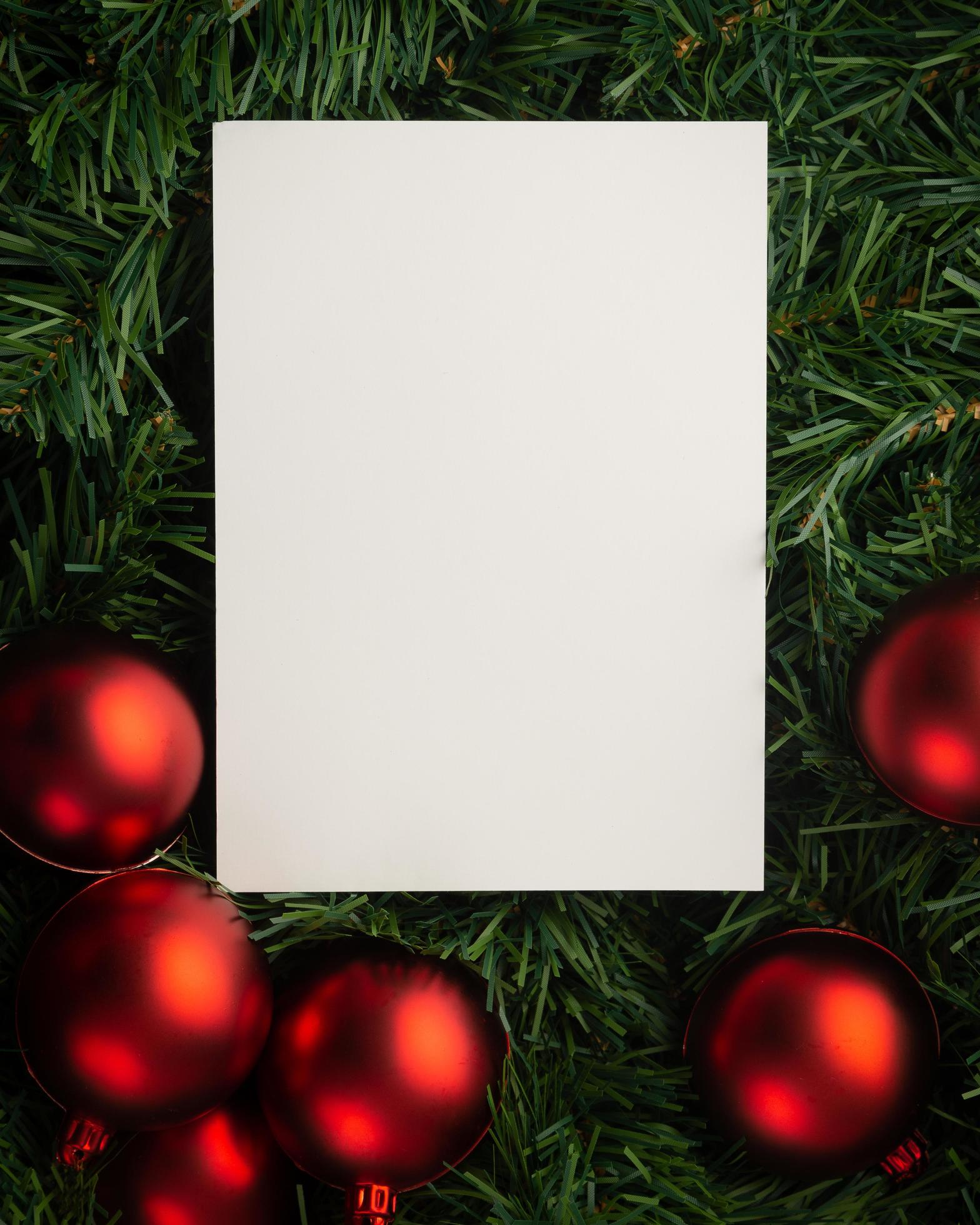 Download Merry Christmas Paper Note Mockup 1741742 Stock Photo At Vecteezy