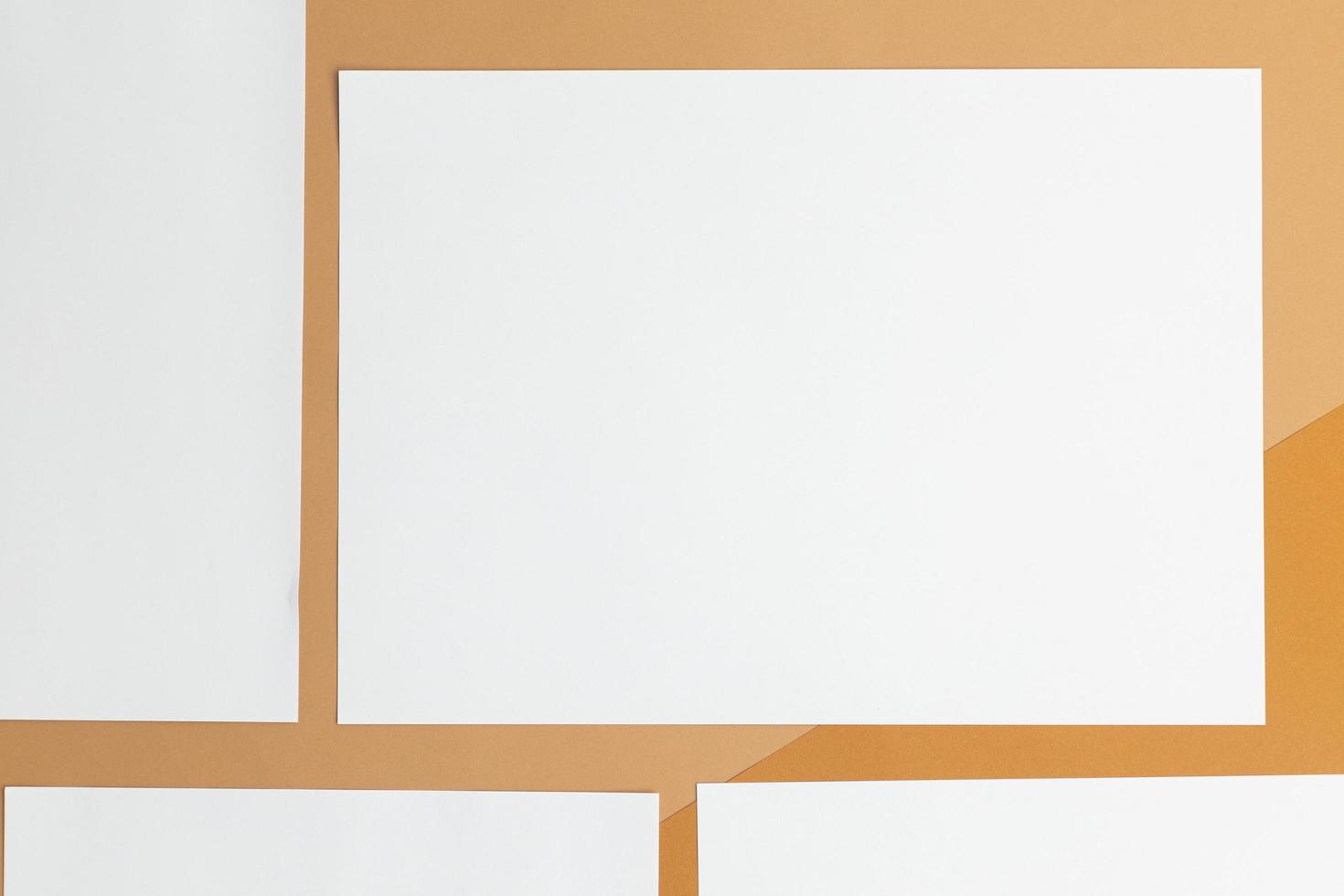 Blank paper poster brochure photo