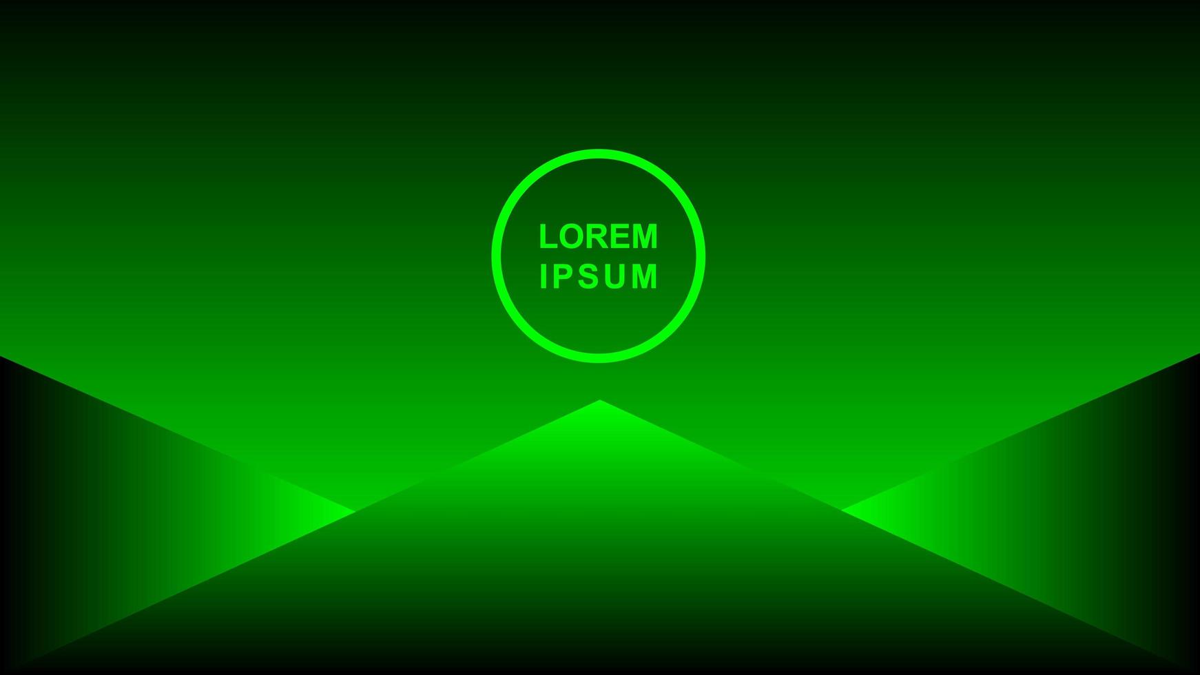 Fondo abstracto de color verde oscuro con círculo vector