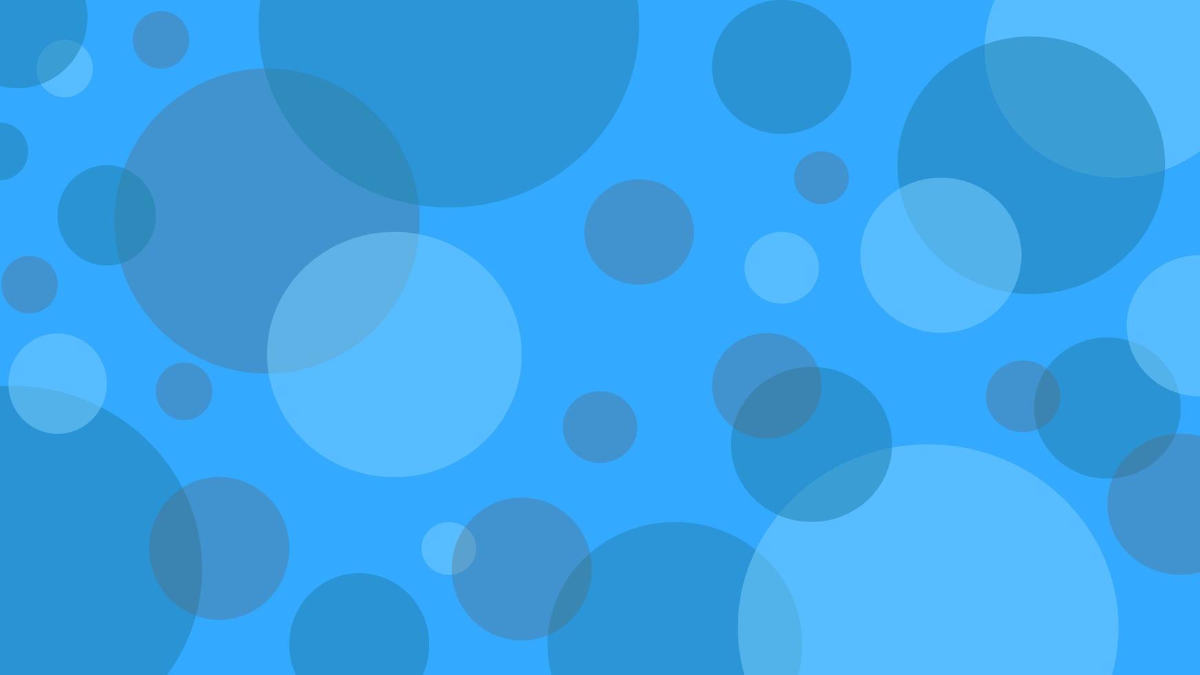 Blue circle bubble abstract background vector