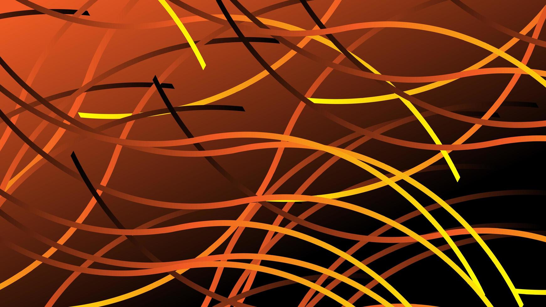 Fondo abstracto de onda de rayas en color naranja vector