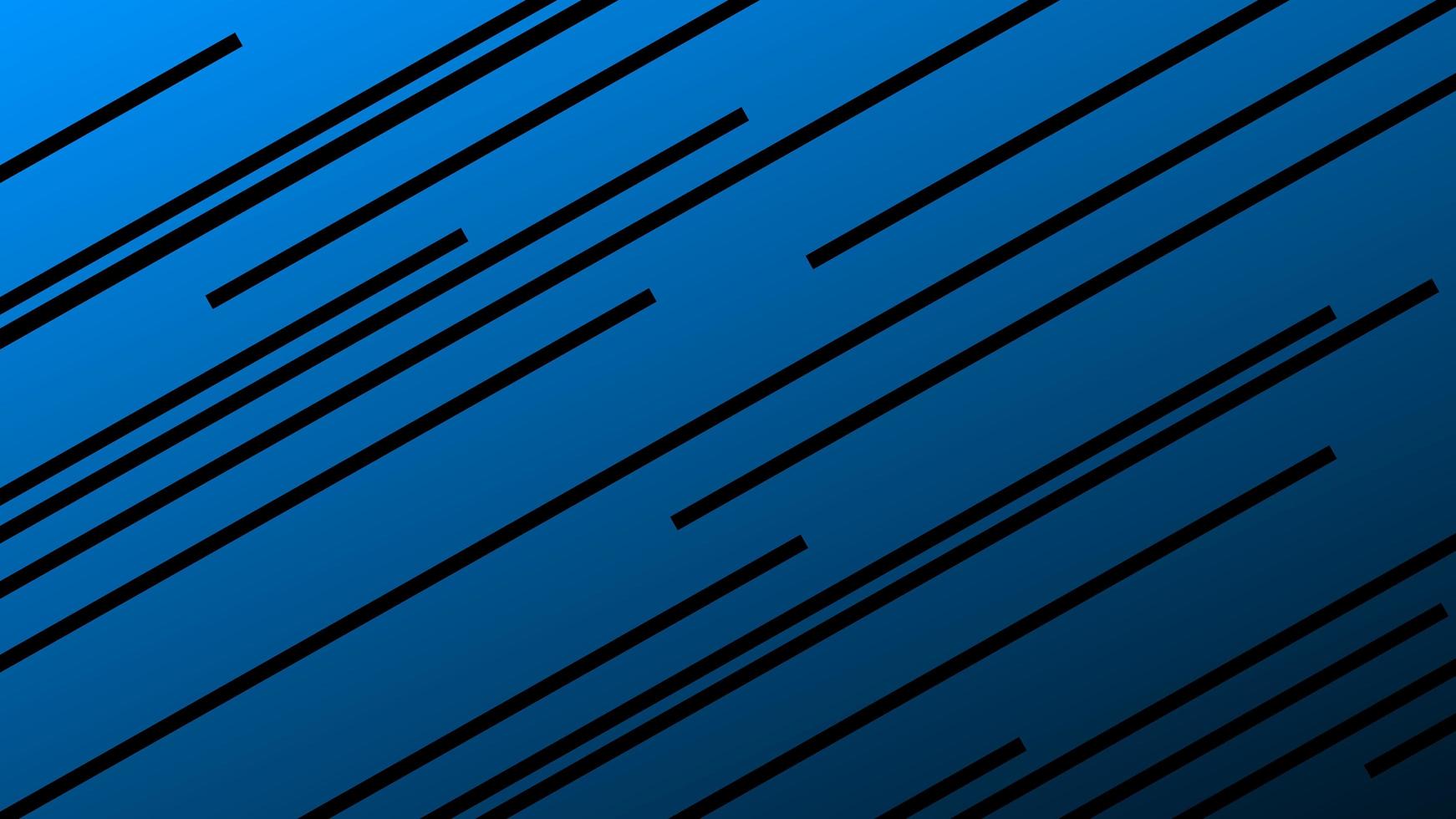 Black seamless abstract lines on blue background vector