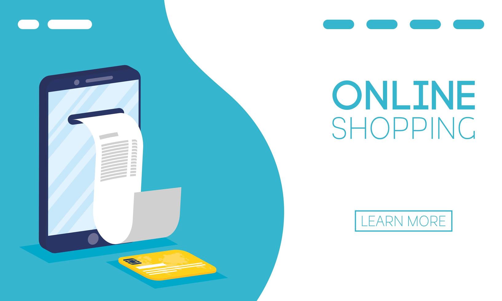 Online shopping and e-commerce banner vector