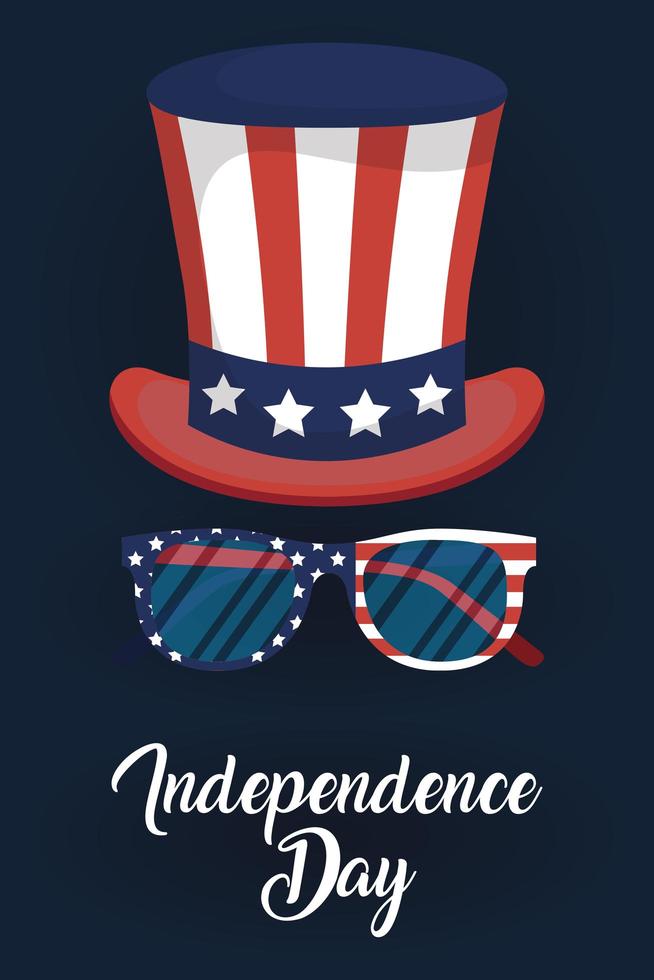 USA Independence Day celebration banner vector