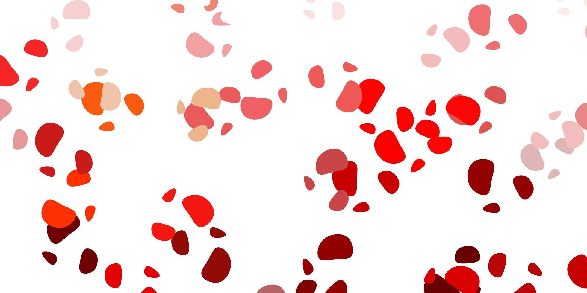 Light red, yellow pattern with abstract shapes. vector