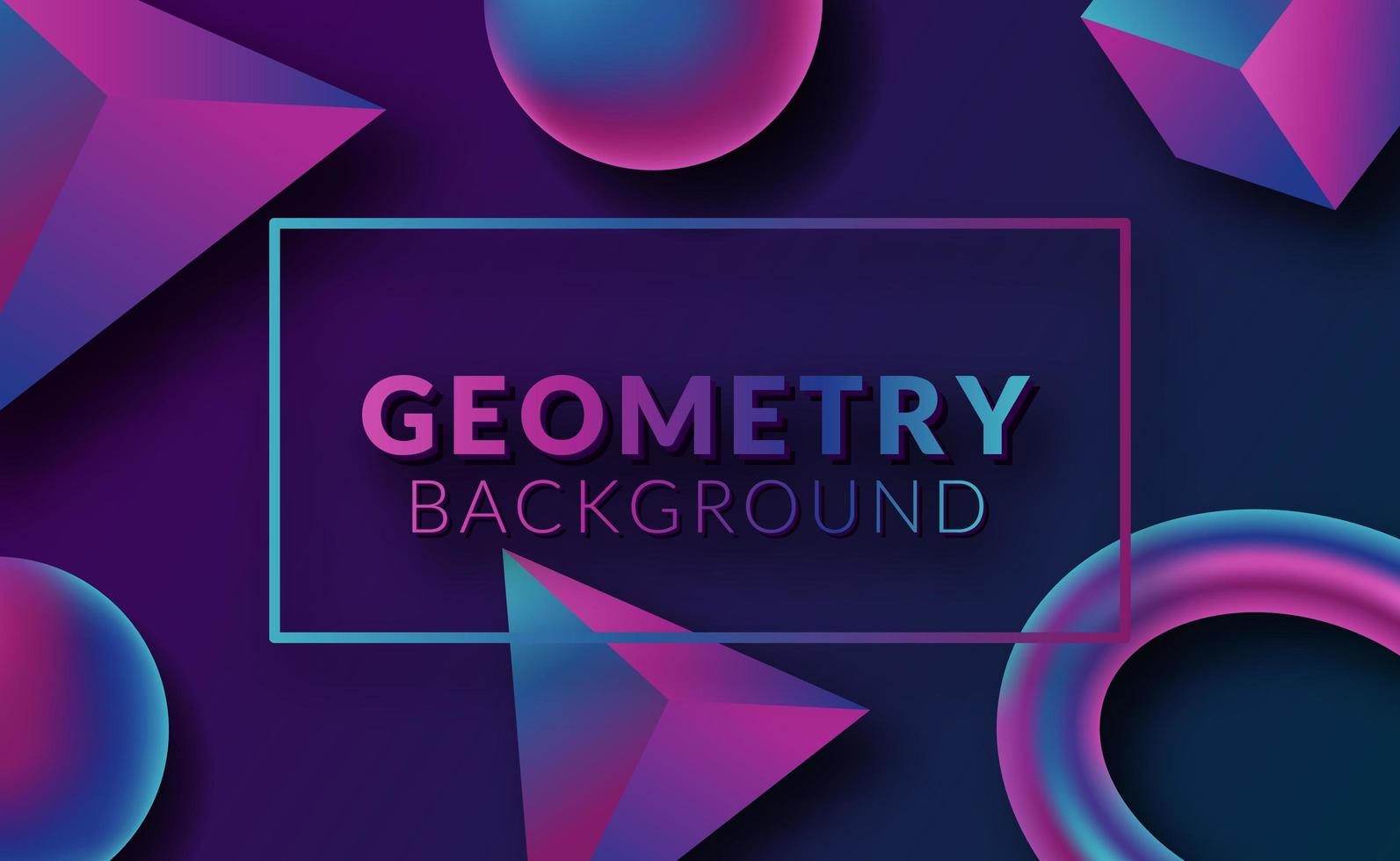 Modern abstract 3D geometric background vector
